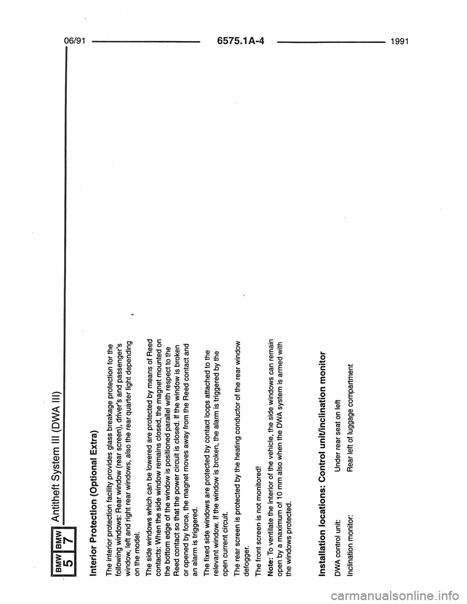 BMW 7 SERIES 1988 E32 Electrical Troubleshooting Manual BMW 7 SERIES 1988 E32 Electrical Troubleshooting Manual