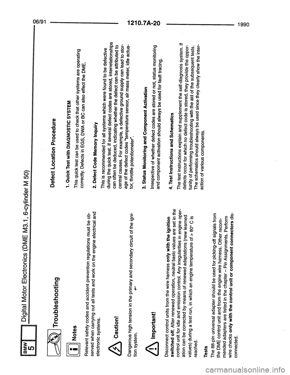 BMW 7 SERIES 1988 E32 Electrical Troubleshooting Manual BMW 7 SERIES 1988 E32 Electrical Troubleshooting Manual