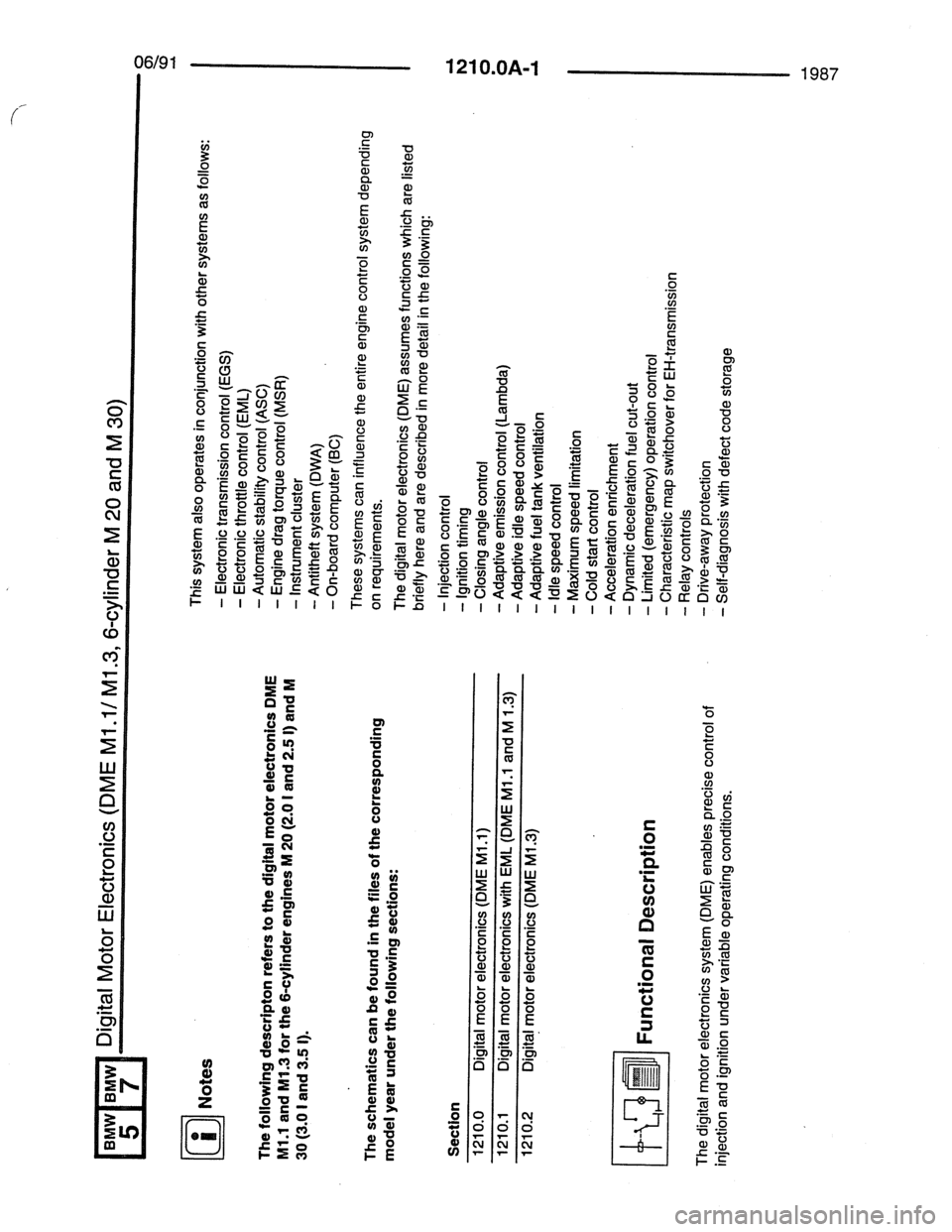 BMW 5 SERIES 1988 E34 Electrical Troubleshooting Manual 