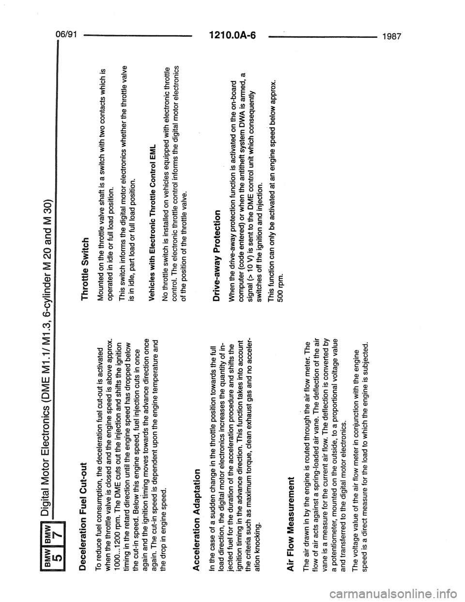 BMW 5 SERIES 1988 E34 Electrical Troubleshooting Manual 