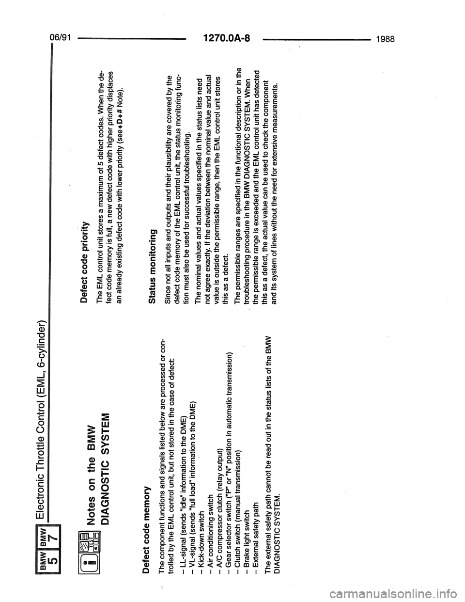 BMW 7 SERIES 1988 E32 Electrical Troubleshooting Manual BMW 7 SERIES 1988 E32 Electrical Troubleshooting Manual