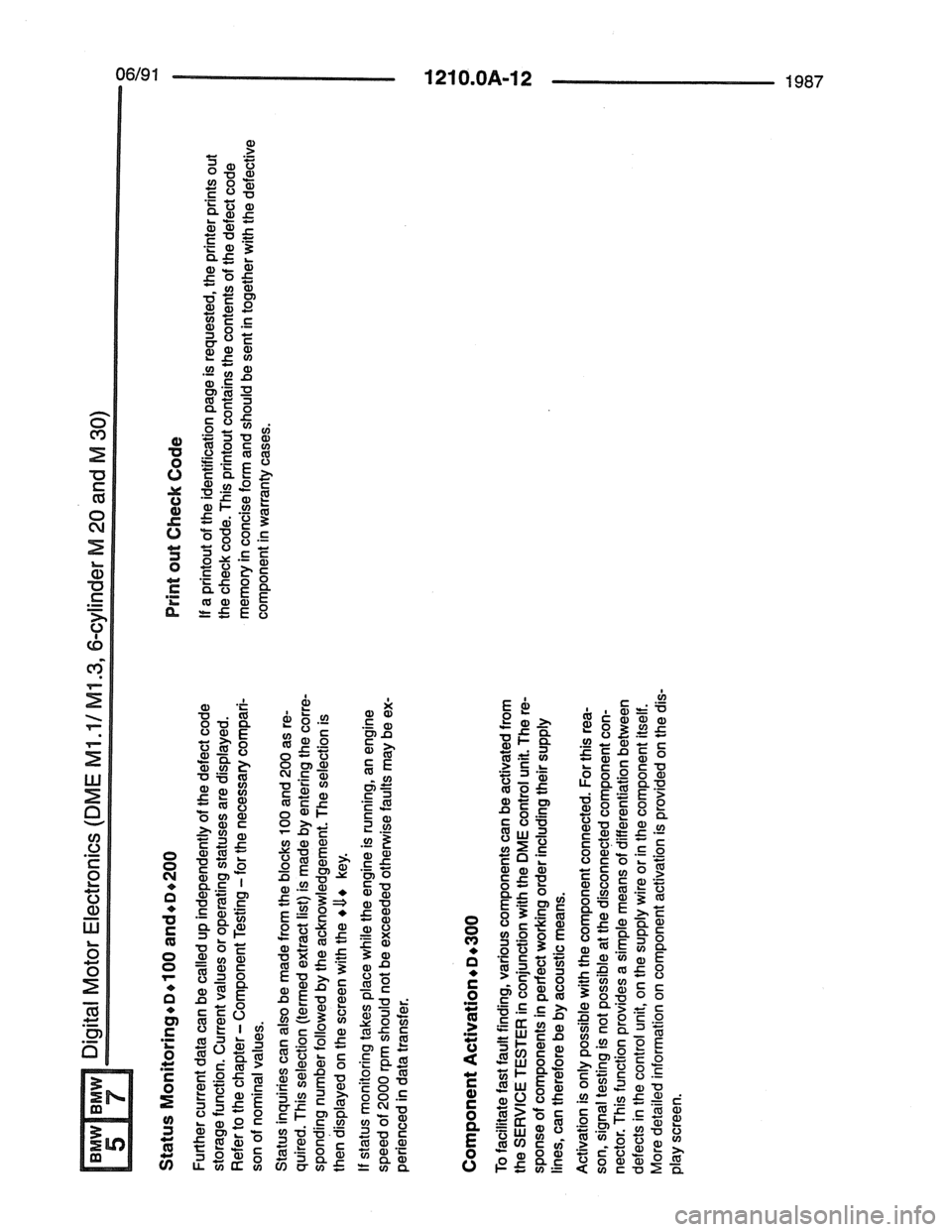 BMW 5 SERIES 1988 E34 Electrical Troubleshooting Manual 