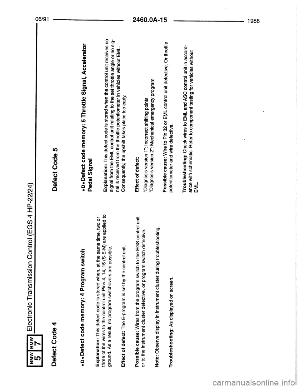 BMW 7 SERIES 1988 E32 Electrical Troubleshooting Manual BMW 7 SERIES 1988 E32 Electrical Troubleshooting Manual