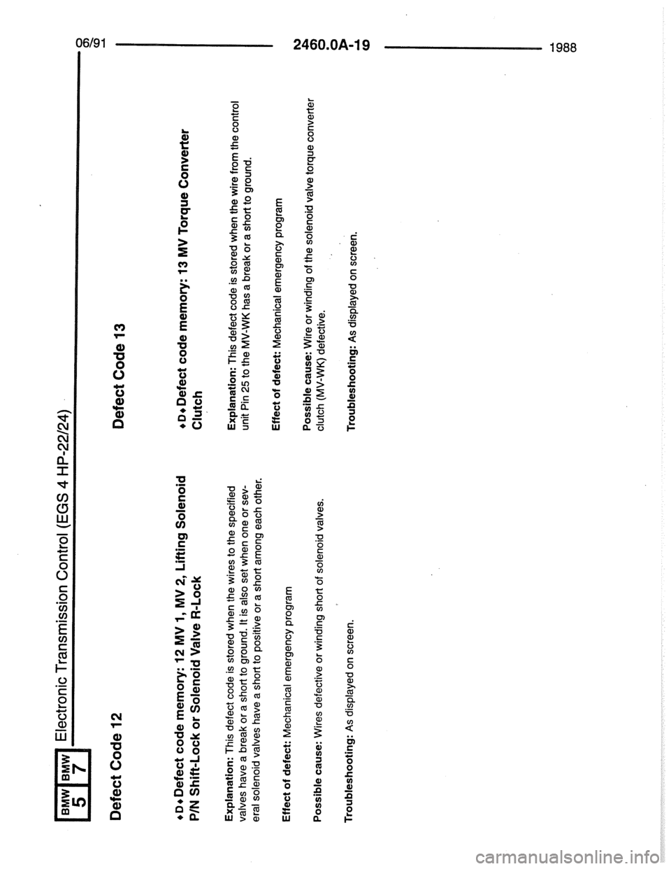 BMW 7 SERIES 1988 E32 Electrical Troubleshooting Manual BMW 7 SERIES 1988 E32 Electrical Troubleshooting Manual
