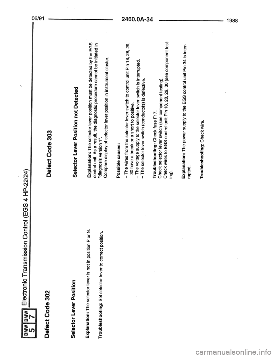 BMW 7 SERIES 1988 E32 Electrical Troubleshooting Manual BMW 7 SERIES 1988 E32 Electrical Troubleshooting Manual