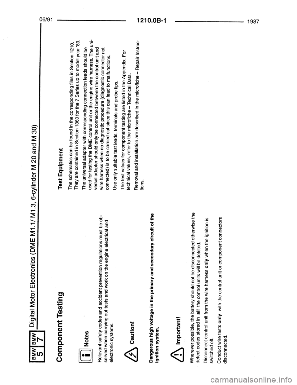 BMW 7 SERIES 1988 E32 Electrical Troubleshooting Manual BMW 7 SERIES 1988 E32 Electrical Troubleshooting Manual