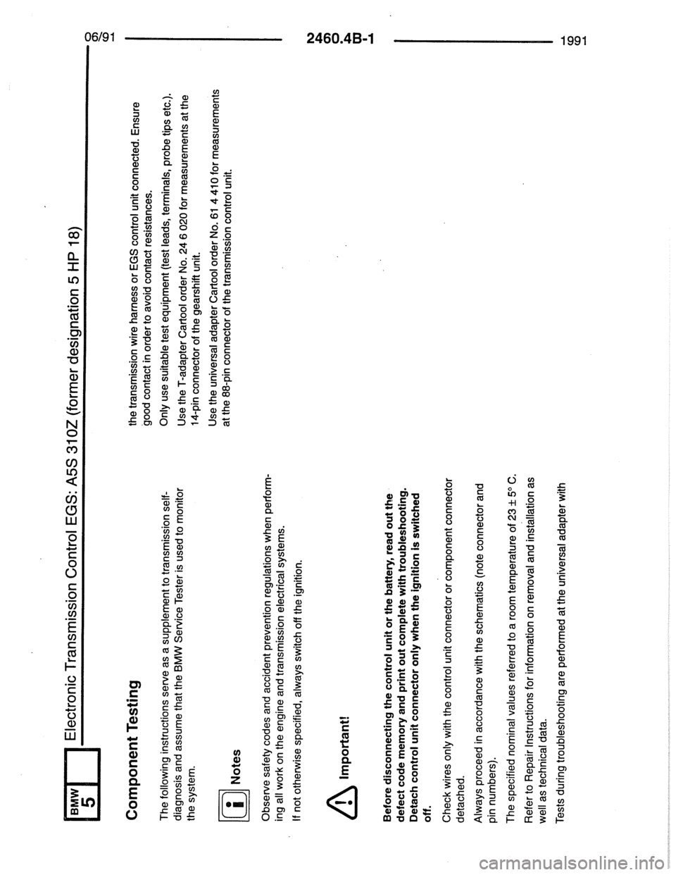 BMW 7 SERIES 1988 E32 Electrical Troubleshooting Manual BMW 7 SERIES 1988 E32 Electrical Troubleshooting Manual