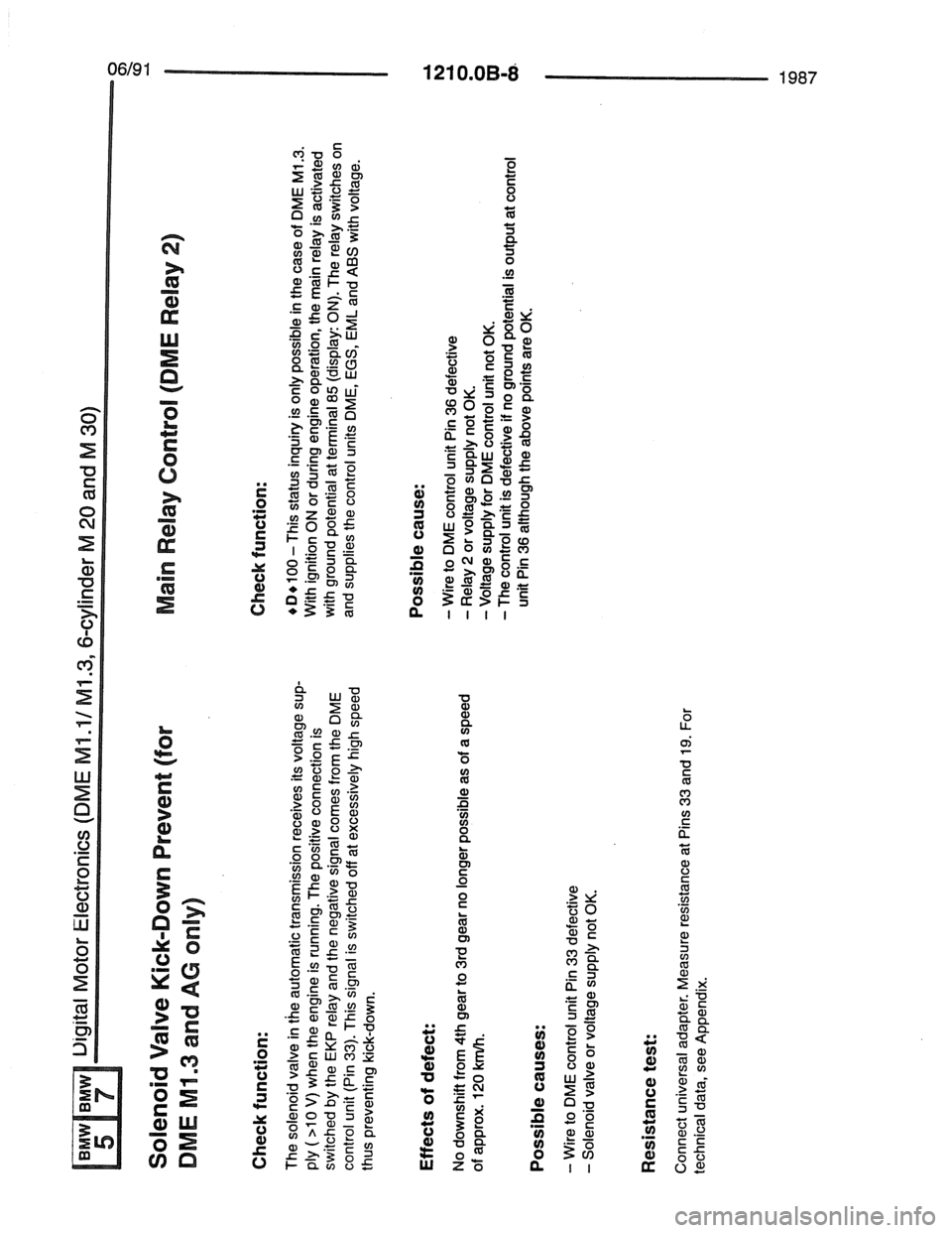 BMW 7 SERIES 1988 E32 Electrical Troubleshooting Manual BMW 7 SERIES 1988 E32 Electrical Troubleshooting Manual