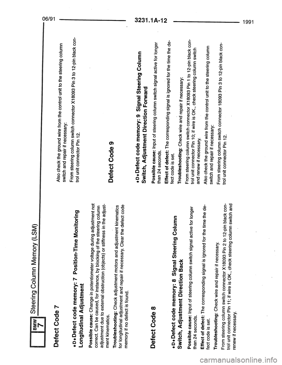 BMW 7 SERIES 1988 E32 Electrical Troubleshooting Manual BMW 7 SERIES 1988 E32 Electrical Troubleshooting Manual