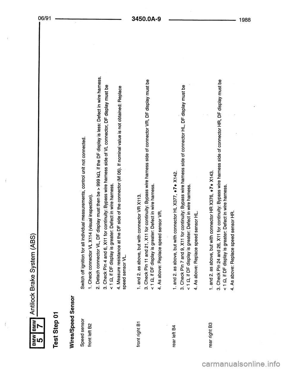 BMW 7 SERIES 1988 E32 Electrical Troubleshooting Manual BMW 7 SERIES 1988 E32 Electrical Troubleshooting Manual