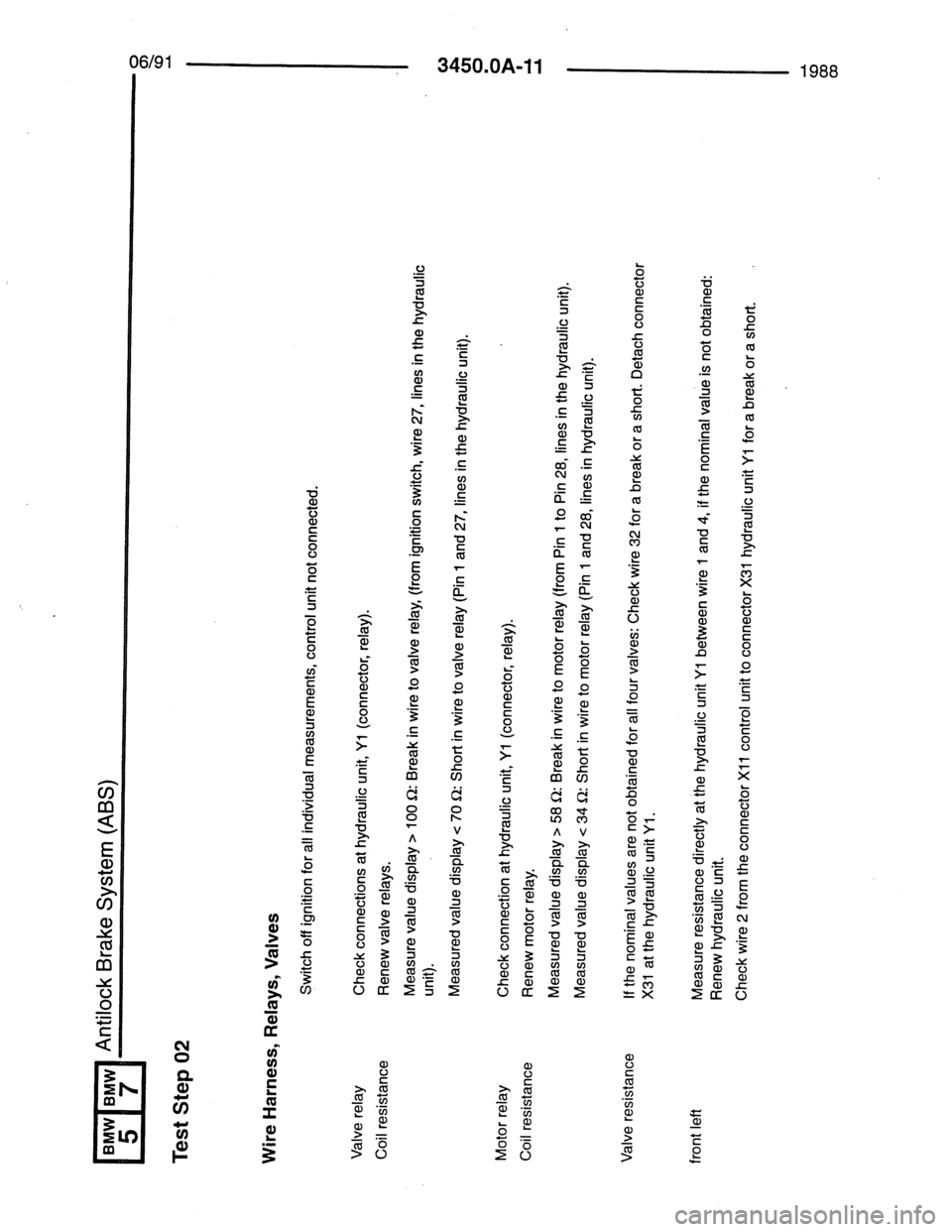 BMW 7 SERIES 1988 E32 Electrical Troubleshooting Manual BMW 7 SERIES 1988 E32 Electrical Troubleshooting Manual