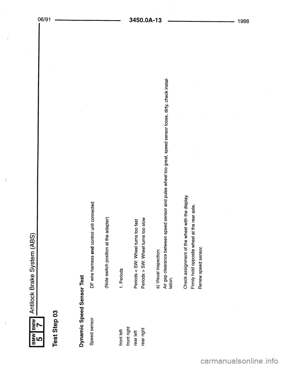 BMW 7 SERIES 1988 E32 Electrical Troubleshooting Manual BMW 7 SERIES 1988 E32 Electrical Troubleshooting Manual