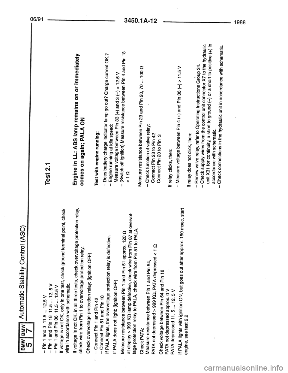 BMW 7 SERIES 1988 E32 Electrical Troubleshooting Manual BMW 7 SERIES 1988 E32 Electrical Troubleshooting Manual