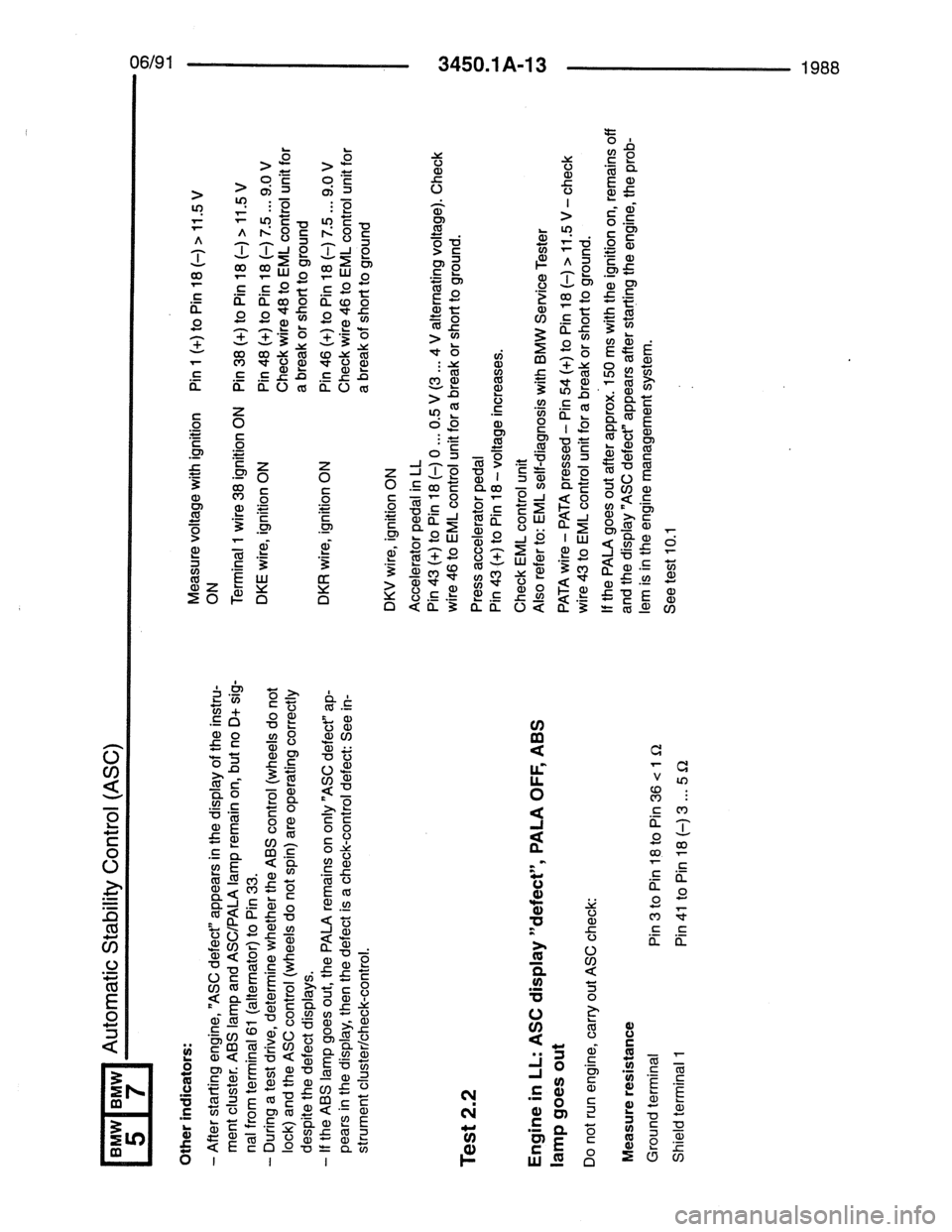 BMW 7 SERIES 1988 E32 Electrical Troubleshooting Manual BMW 7 SERIES 1988 E32 Electrical Troubleshooting Manual