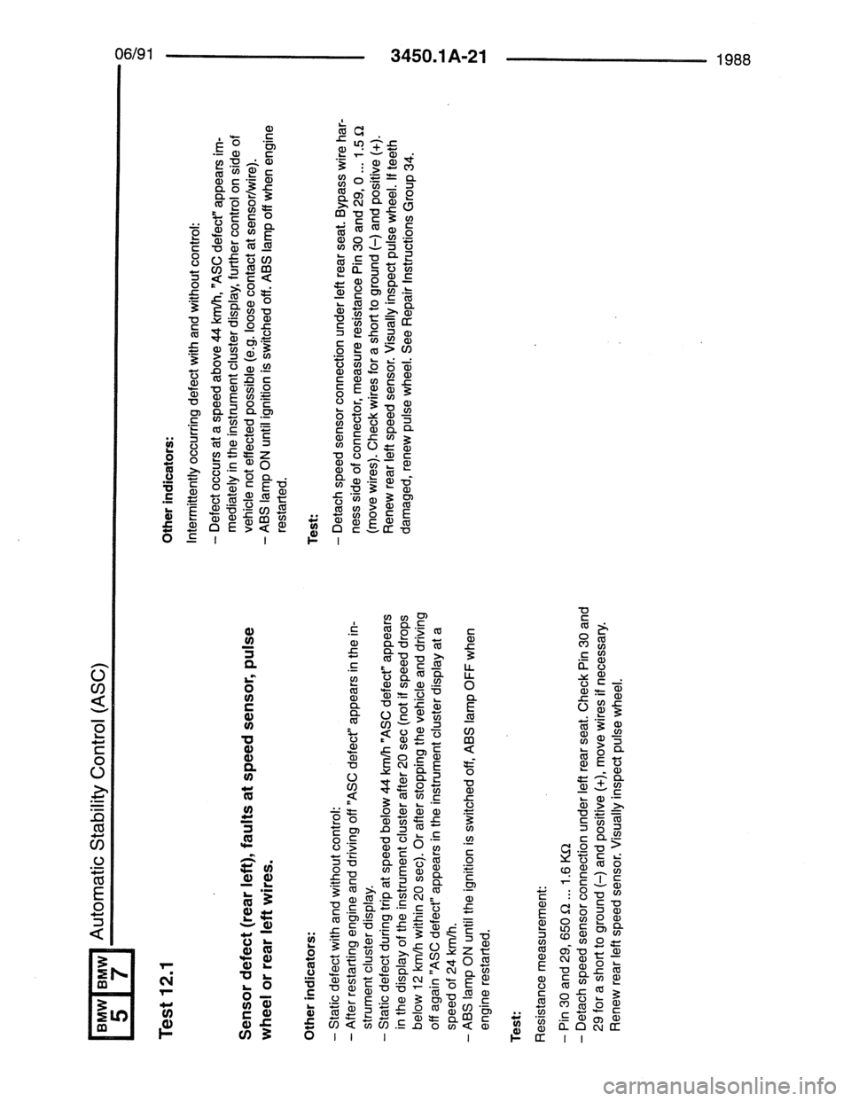 BMW 7 SERIES 1988 E32 Electrical Troubleshooting Manual BMW 7 SERIES 1988 E32 Electrical Troubleshooting Manual
