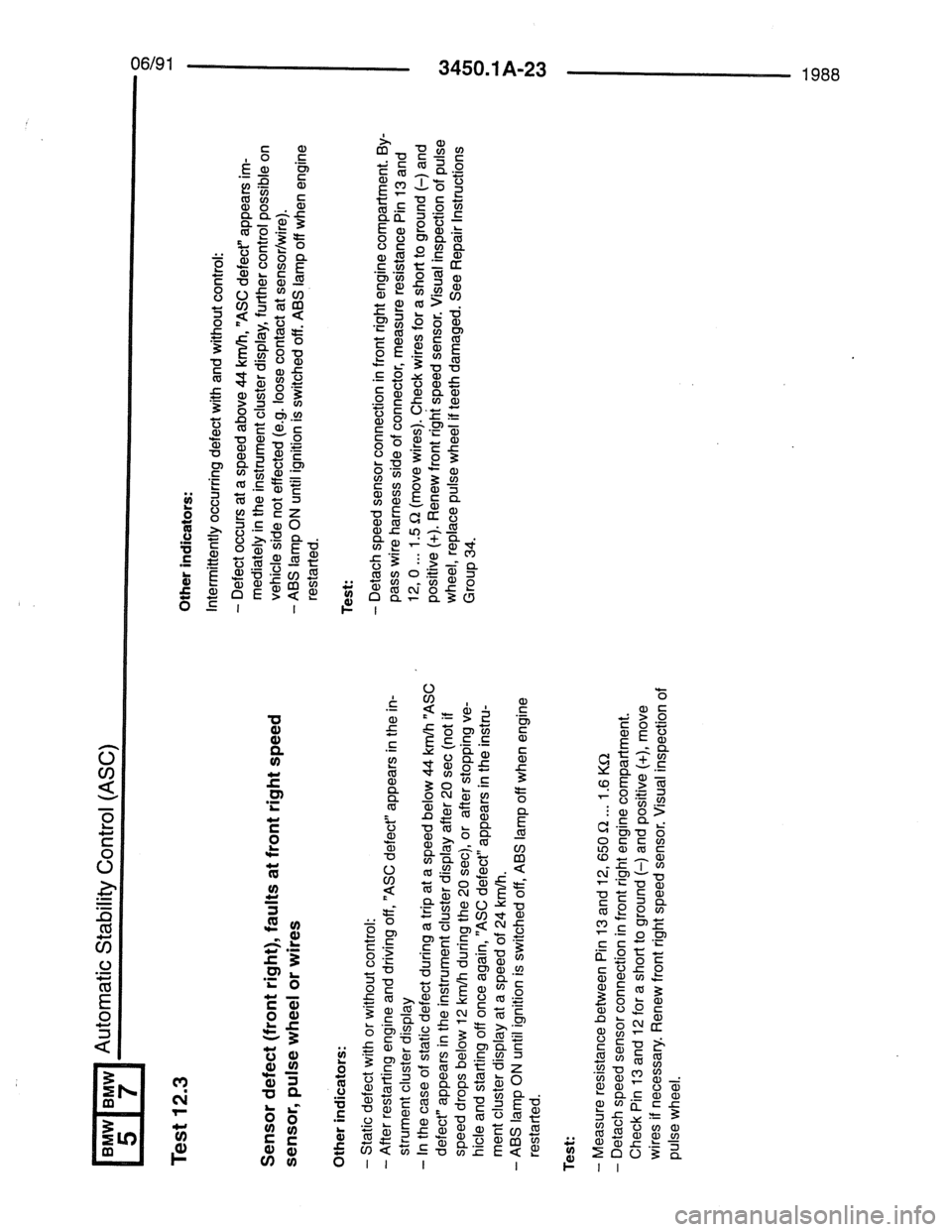 BMW 7 SERIES 1988 E32 Electrical Troubleshooting Manual BMW 7 SERIES 1988 E32 Electrical Troubleshooting Manual
