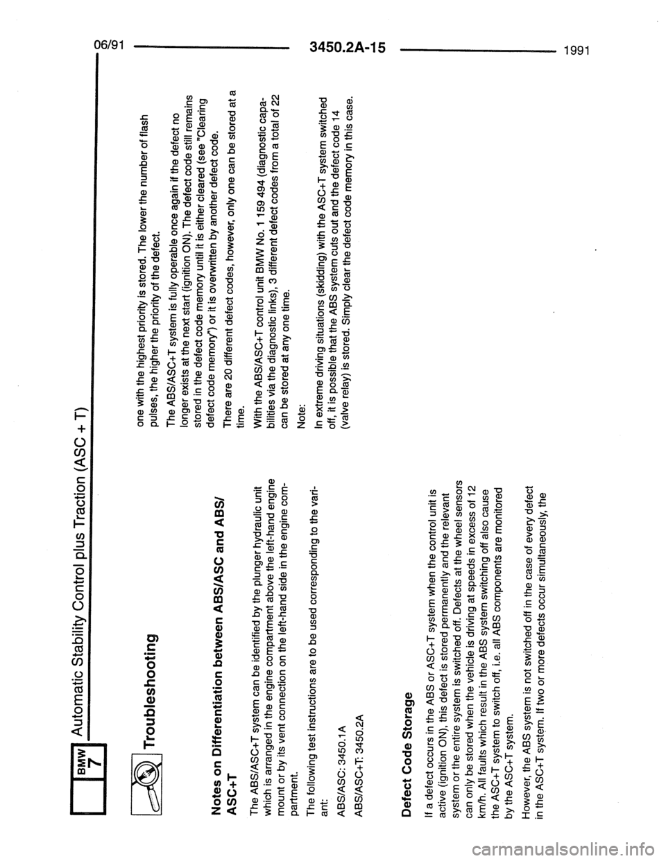 BMW 7 SERIES 1988 E32 Electrical Troubleshooting Manual BMW 7 SERIES 1988 E32 Electrical Troubleshooting Manual