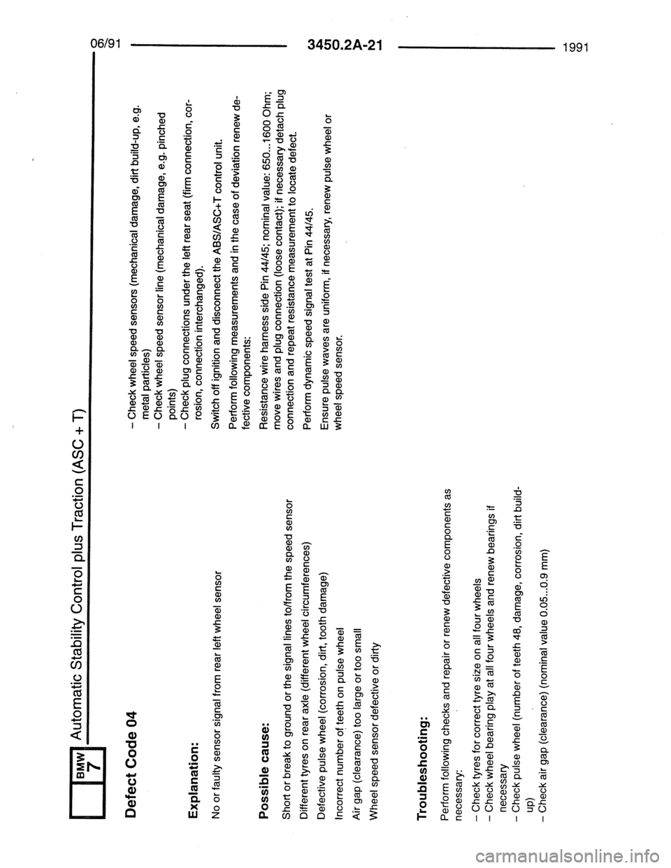 BMW 7 SERIES 1988 E32 Electrical Troubleshooting Manual BMW 7 SERIES 1988 E32 Electrical Troubleshooting Manual