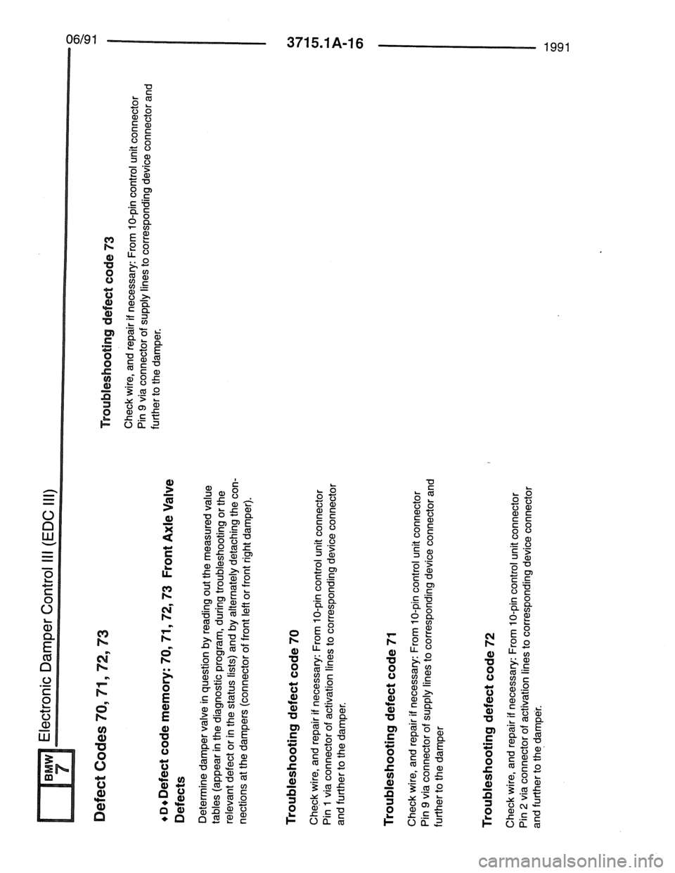 BMW 7 SERIES 1988 E32 Electrical Troubleshooting Manual BMW 7 SERIES 1988 E32 Electrical Troubleshooting Manual