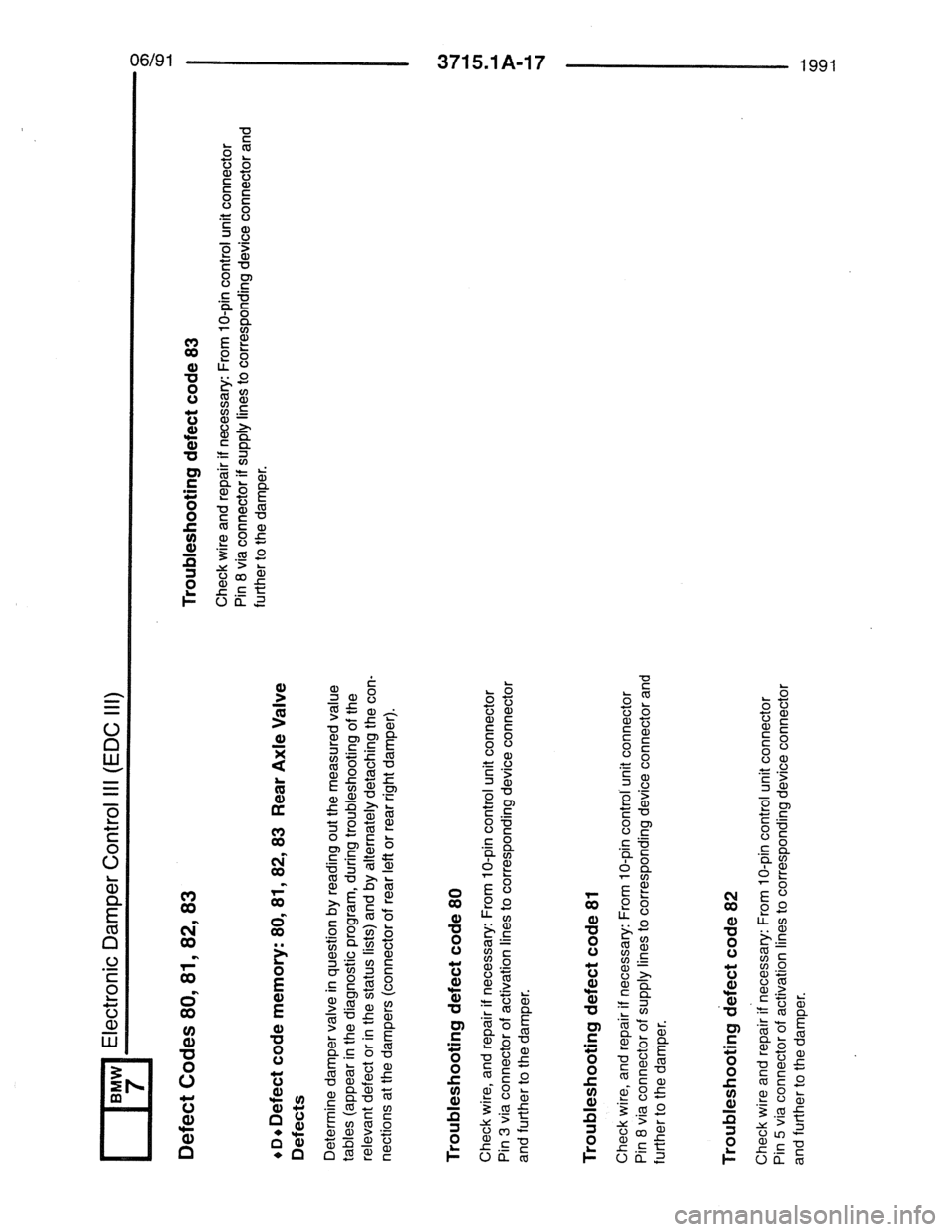 BMW 7 SERIES 1988 E32 Electrical Troubleshooting Manual BMW 7 SERIES 1988 E32 Electrical Troubleshooting Manual