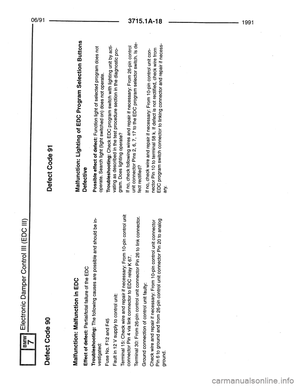 BMW 7 SERIES 1988 E32 Electrical Troubleshooting Manual BMW 7 SERIES 1988 E32 Electrical Troubleshooting Manual