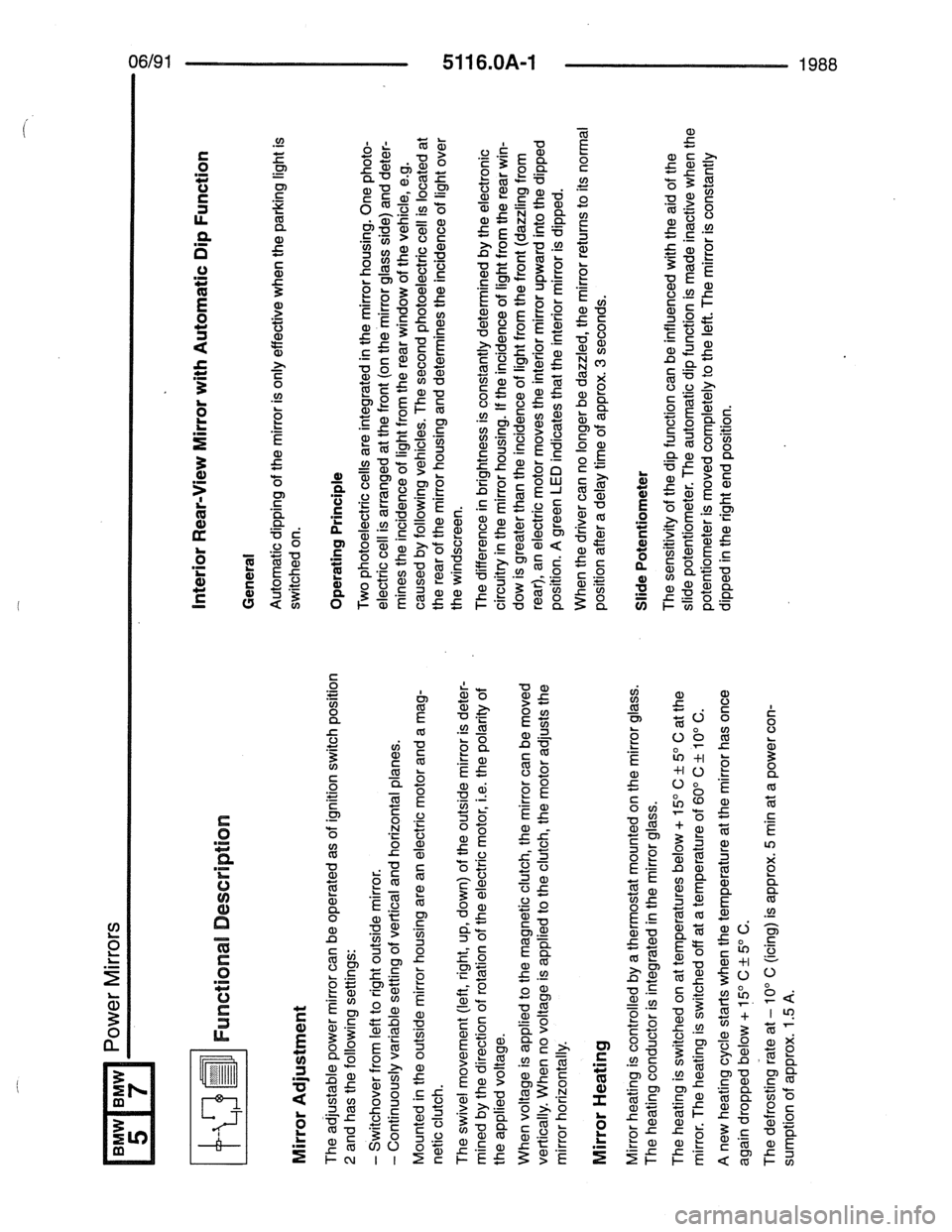 BMW 7 SERIES 1988 E32 Electrical Troubleshooting Manual BMW 7 SERIES 1988 E32 Electrical Troubleshooting Manual