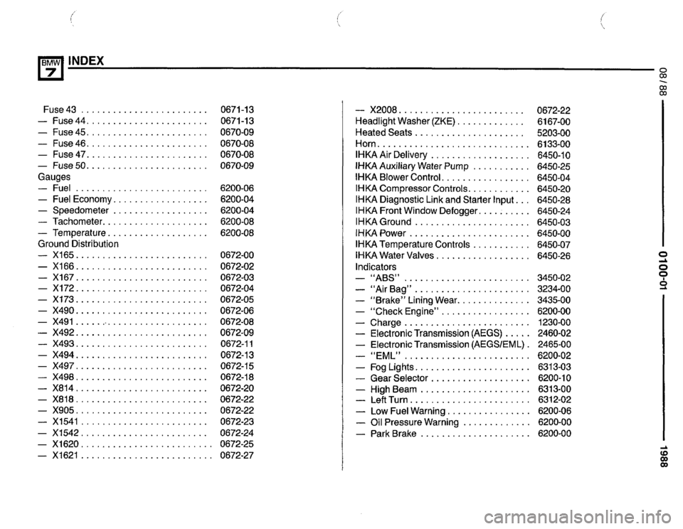 BMW 735i 1989 E32 Electrical Troubleshooting Manual 