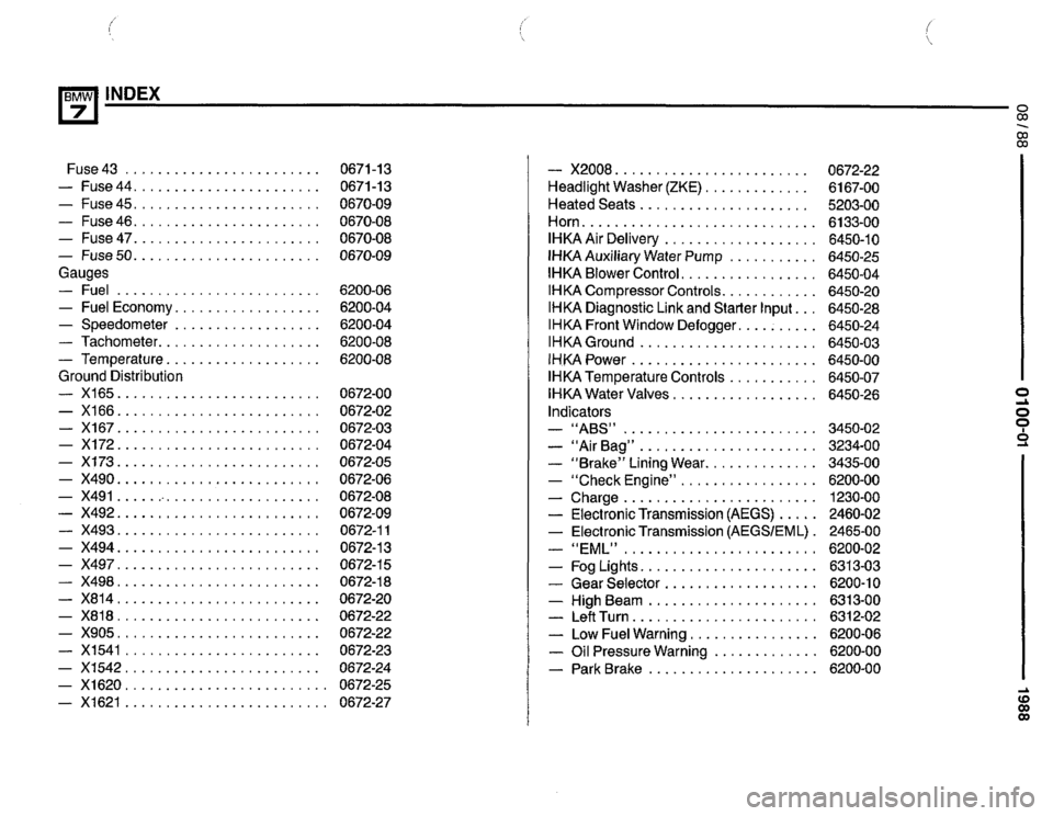 BMW 735il 1989 E32 Electrical Troubleshooting Manual 