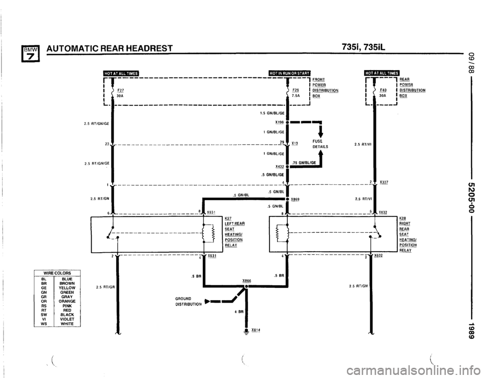 BMW 735il 1989 E32 Electrical Troubleshooting Manual BMW 735il 1989 E32 Electrical Troubleshooting Manual