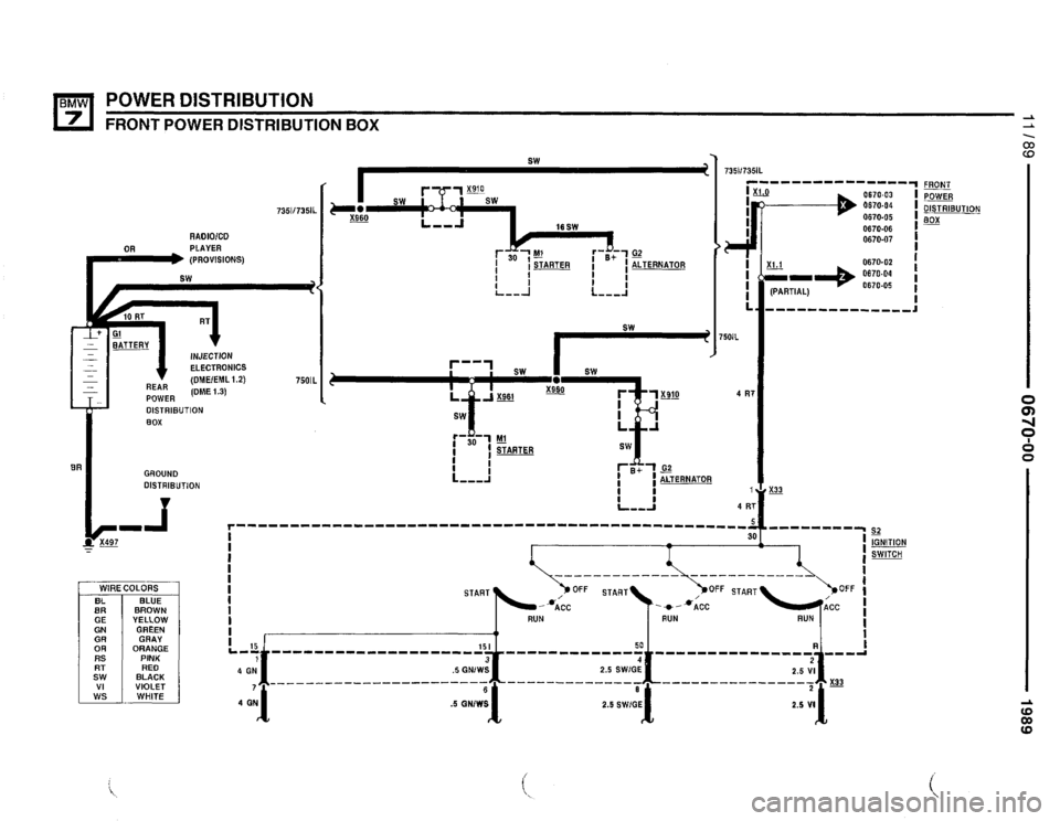 BMW 750il 1989 E32 Electrical Troubleshooting Manual 