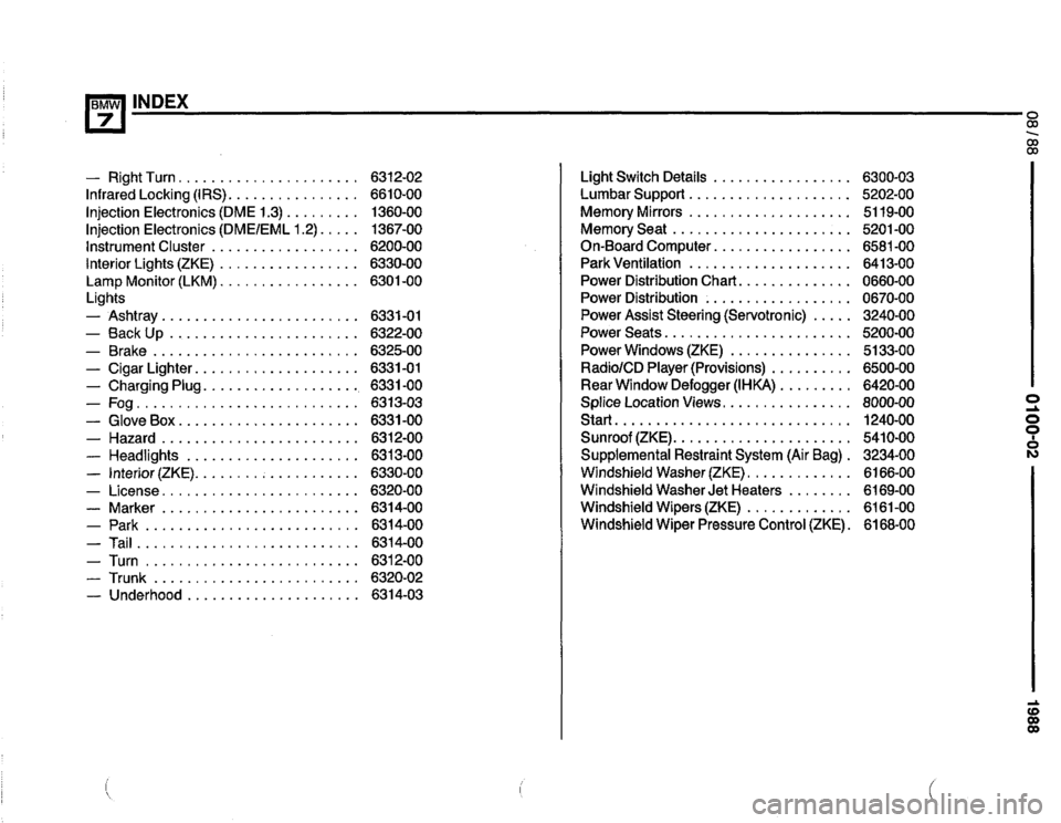 BMW 750il 1989 E32 Electrical Troubleshooting Manual 