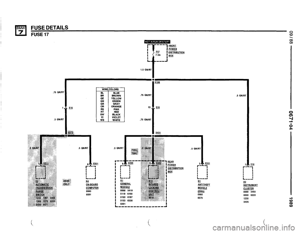 BMW 735il 1989 E32 Electrical Troubleshooting Manual 