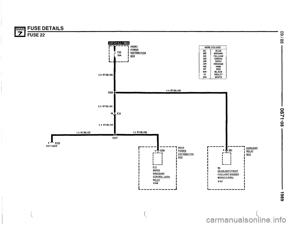 BMW 750il 1989 E32 Electrical Troubleshooting Manual 