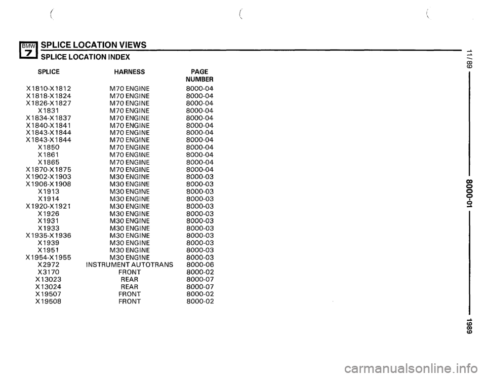BMW 735il 1989 E32 Electrical Troubleshooting Manual 