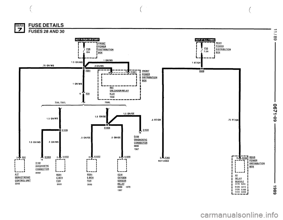 BMW 750il 1989 E32 Electrical Troubleshooting Manual 