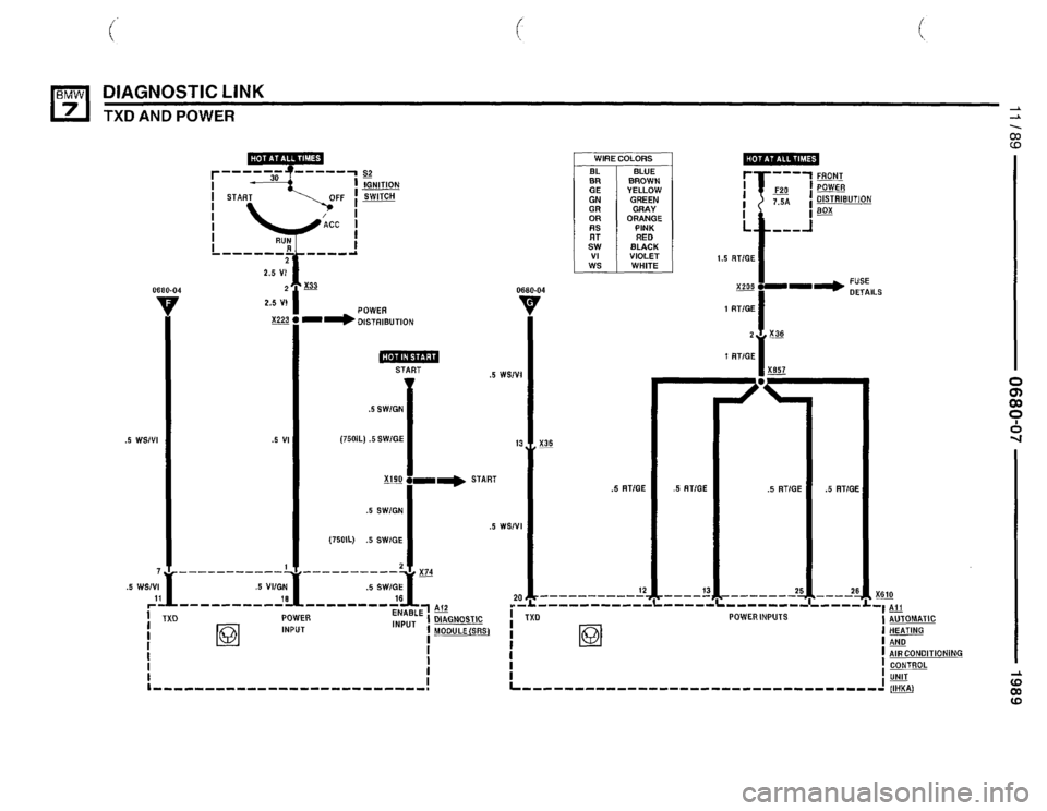 BMW 735il 1989 E32 Electrical Troubleshooting Manual BMW 735il 1989 E32 Electrical Troubleshooting Manual