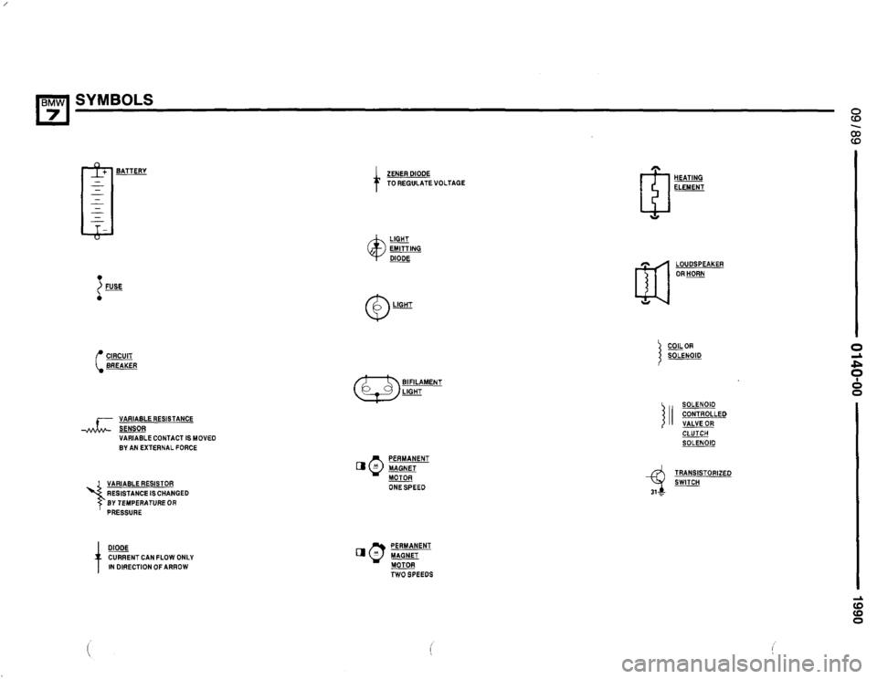 BMW 735i 1990 E32 Electrical Troubleshooting Manual 