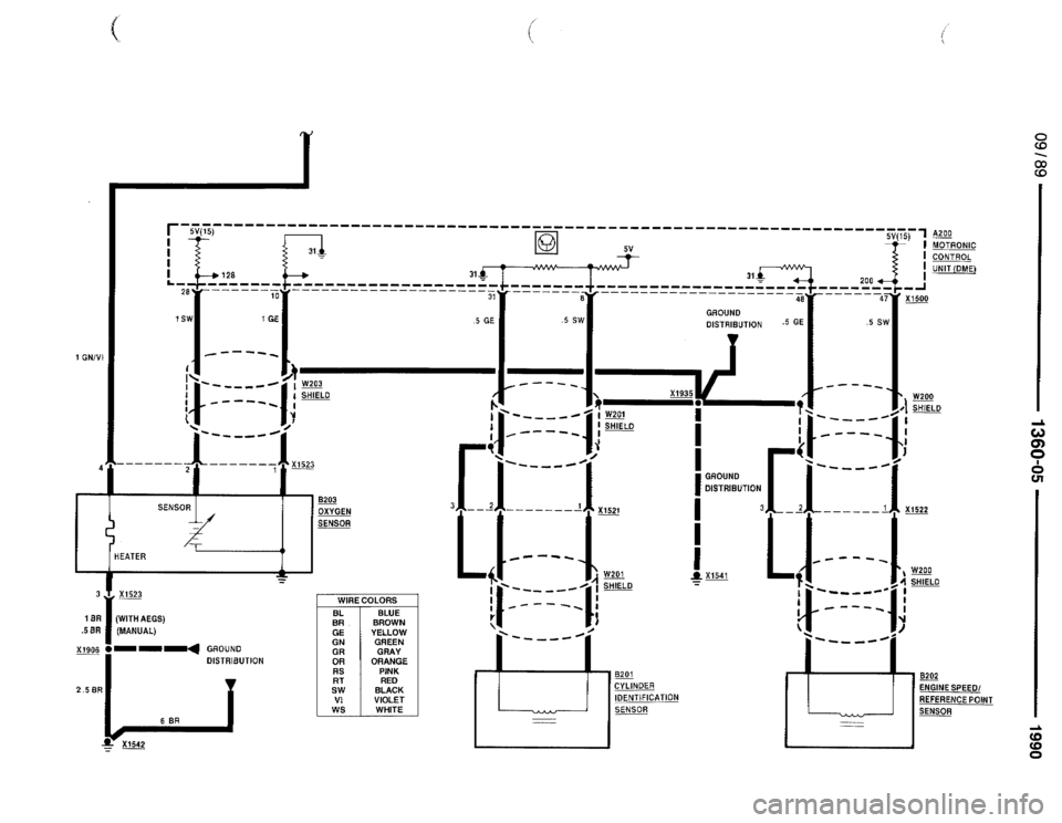 BMW 735i 1990 E32 Electrical Troubleshooting Manual 