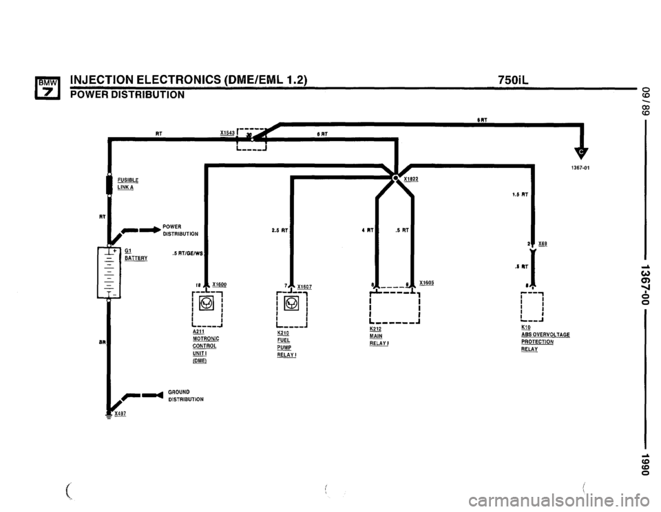 BMW 735i 1990 E32 Electrical Troubleshooting Manual 