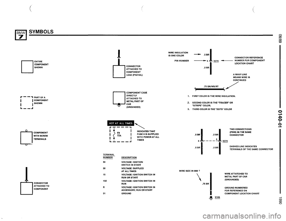 BMW 735i 1990 E32 Electrical Troubleshooting Manual 