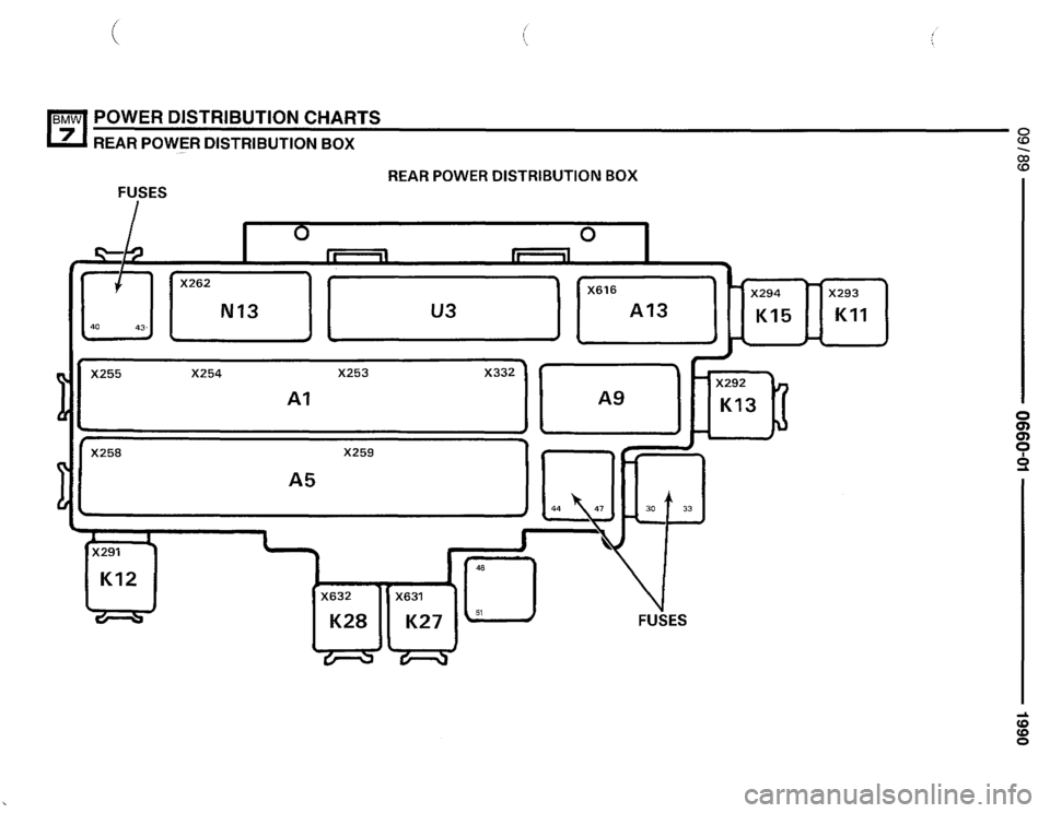 BMW 735i 1990 E32 Electrical Troubleshooting Manual 