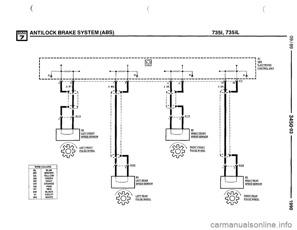 BMW 735i 1990 E32 Electrical Troubleshooting Manual BMW 735i 1990 E32 Electrical Troubleshooting Manual