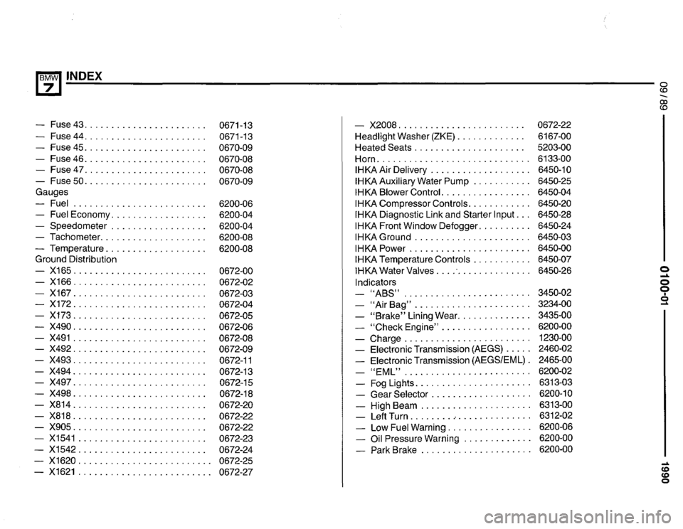 BMW 735il 1990 E32 Electrical Troubleshooting Manual 