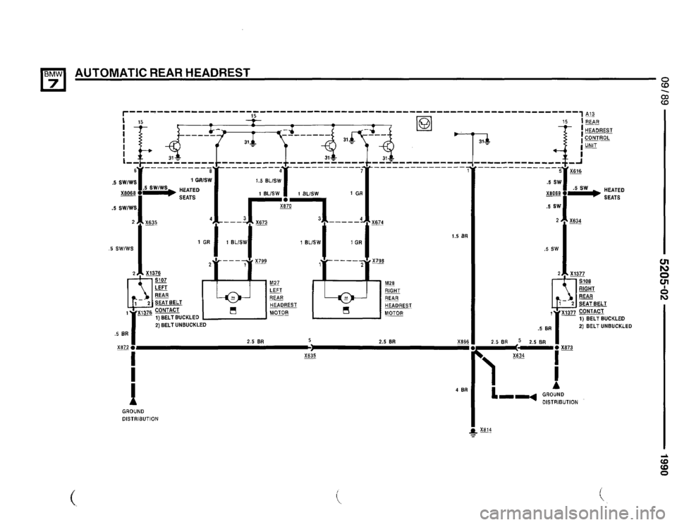 BMW 735i 1990 E32 Electrical Troubleshooting Manual BMW 735i 1990 E32 Electrical Troubleshooting Manual