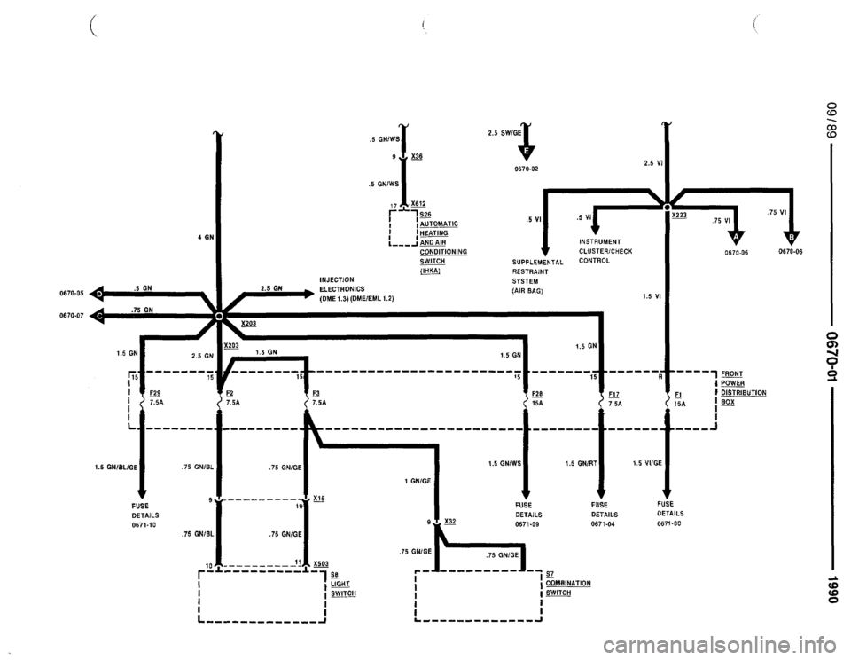 BMW 735i 1990 E32 Electrical Troubleshooting Manual 