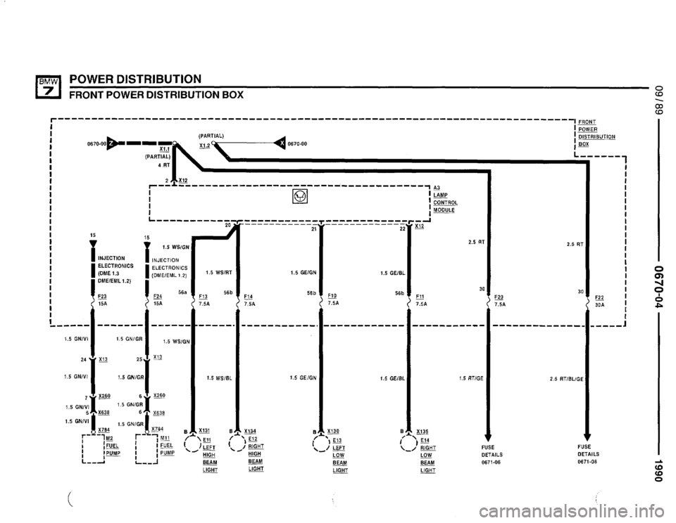 BMW 735i 1990 E32 Electrical Troubleshooting Manual 
