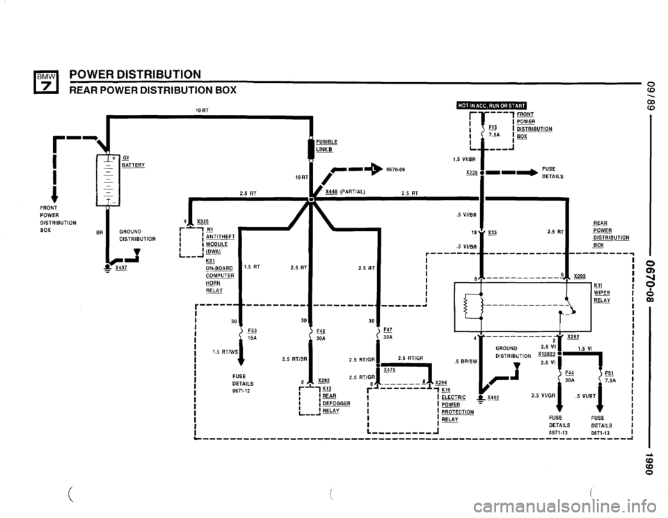 BMW 735i 1990 E32 Electrical Troubleshooting Manual 