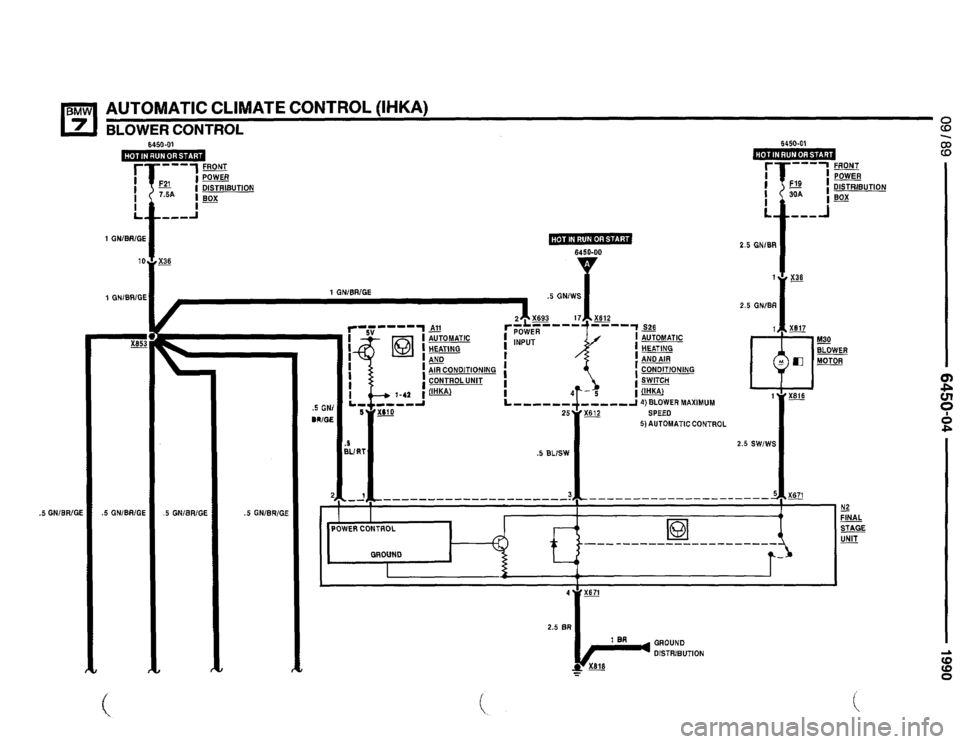 BMW 735i 1990 E32 Electrical Troubleshooting Manual 