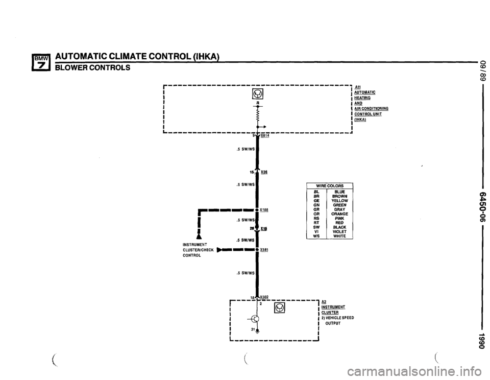 BMW 735i 1990 E32 Electrical Troubleshooting Manual 