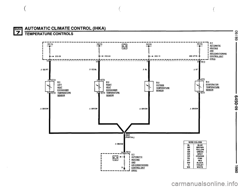 BMW 735i 1990 E32 Electrical Troubleshooting Manual 